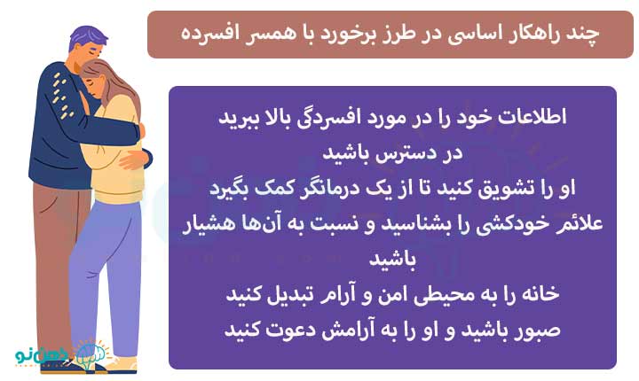 چند راهکار اساسی در طرز رفتار با همسر افسرده