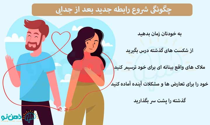 چگونگی شروع رابطه جدید بعد از جدایی