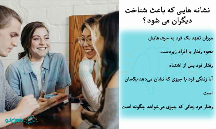 نشانه هایی که باعث شناخت دیگران می شود
