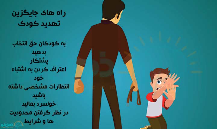 راه های جایگزین تهدید کودکان