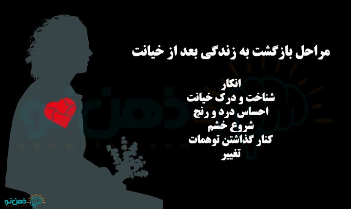 مراحل بازگشت به زندگی بعد از خیانت