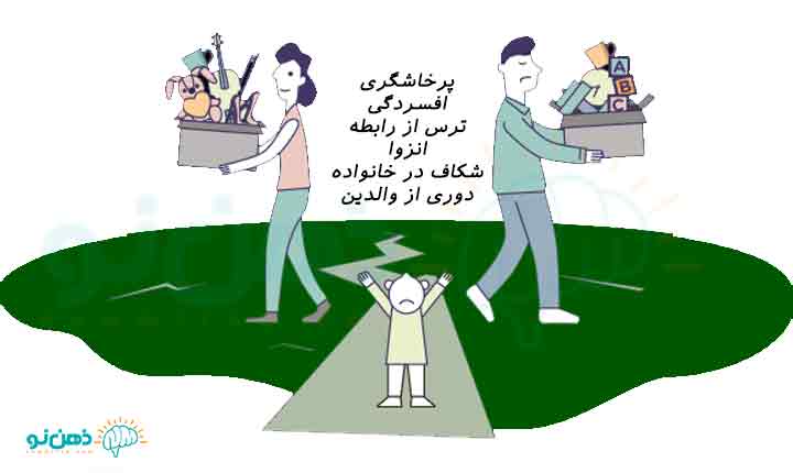 آثار طلاق بر پسر ها