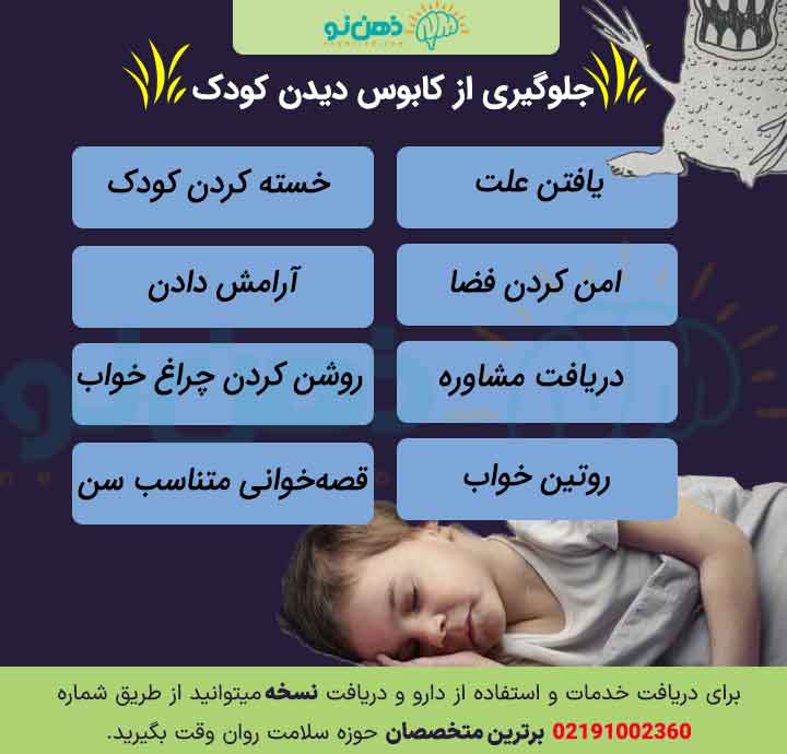 جلوگیری از کابوس دیدن کودکان