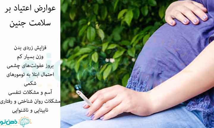 عوارض اعتیاد در بارداری بر جنین