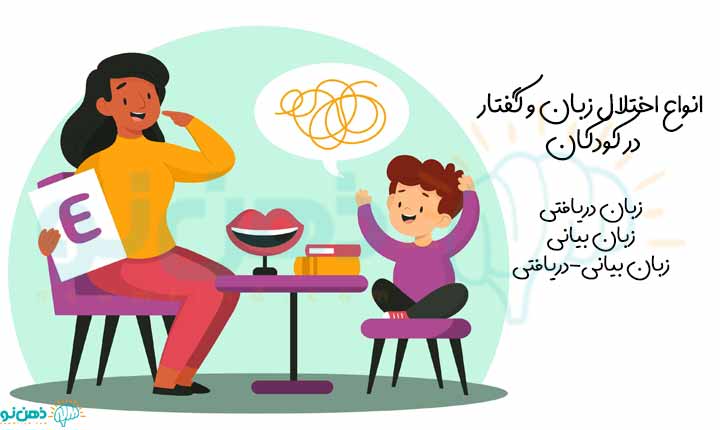 انواع اختلال زبان