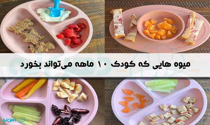 نواع غذا برای کودک ده ماهه