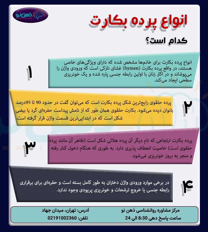 انواع پرده بکارت