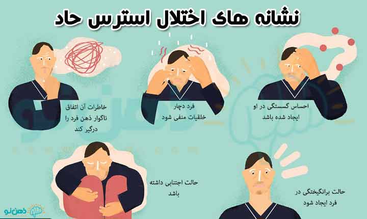 نشانه های اختلال استرس حاد