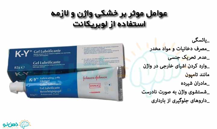 ژل لوبریکانت و خشکی واژن