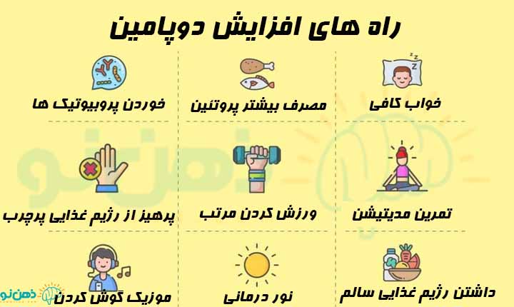 راه های افزایش دوپامین