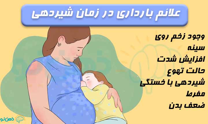 علائم بارداری در شیردهی