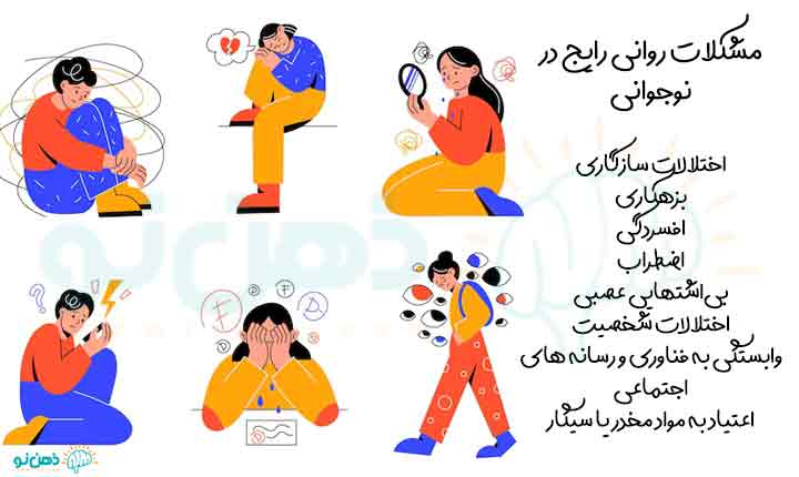 انواع مشکلات نوجوانی