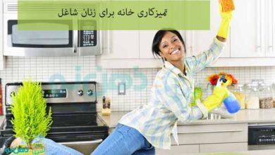 تمیزکاری خانه برای زنان شاغل