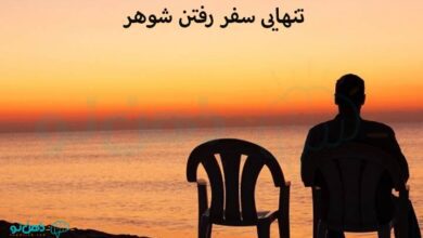 تنهایی سفر رفتن شوهر