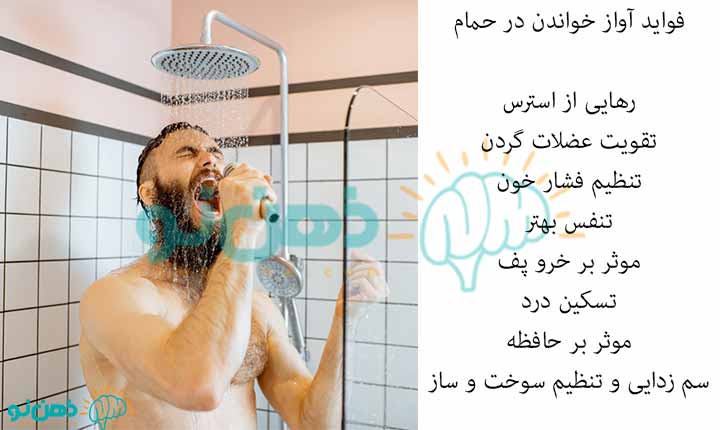 برخی از فواید آواز خواندن در حمام