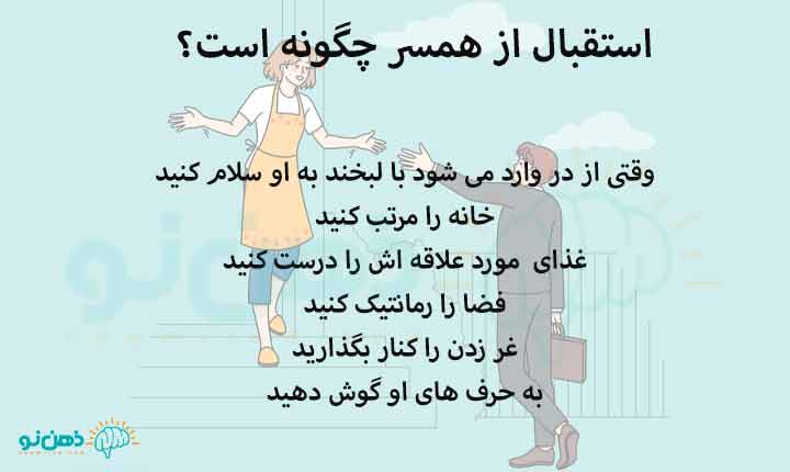 استقبال از همسر چگونه است؟