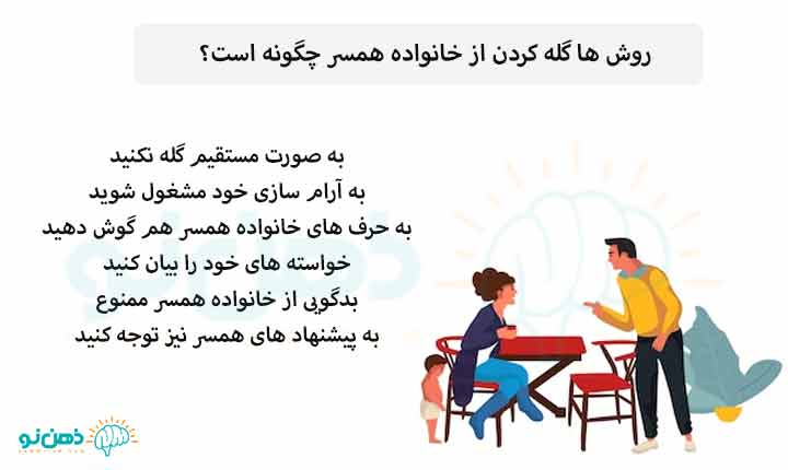 روش ها گله کردن از خانواده همسر چگونه است؟