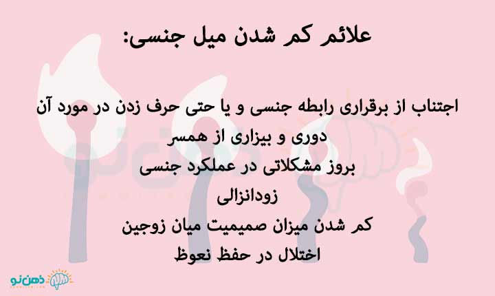 علت کم شدن میل جنسی چیست