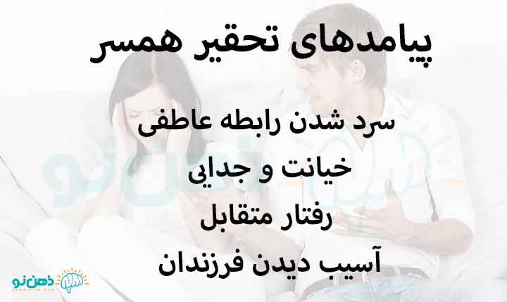 پیامد تحقیر همسر