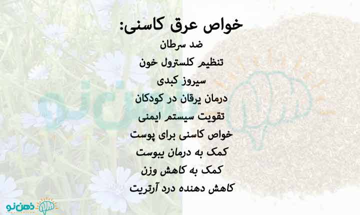 خواص عرق کاسنی