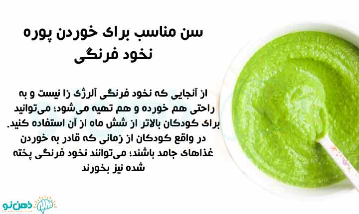 انواع طرز تهیه پوره نخود فرنگی برای کودک