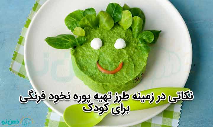 نکاتی در زمینه طرز تهیه پوره نخود فرنگی برای کودک