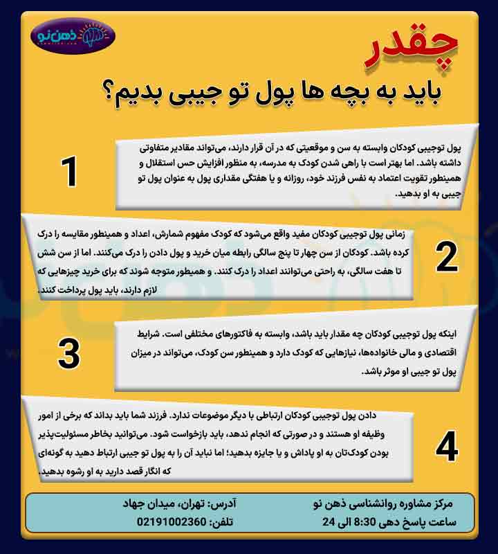 اینفوگرافی پول تو جیبی