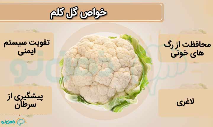 انواع خواص گل کلم