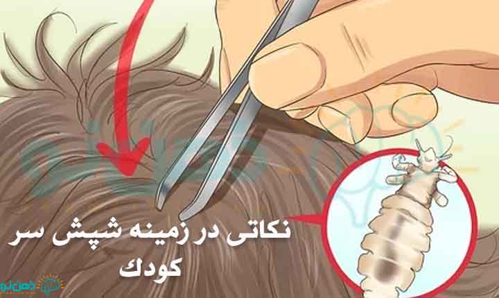 نکاتی در زمینه شپش سر کودک