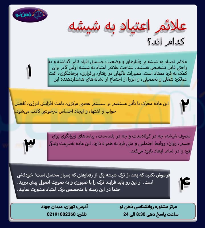 تشخیص علائم اعتیاد به شیشه